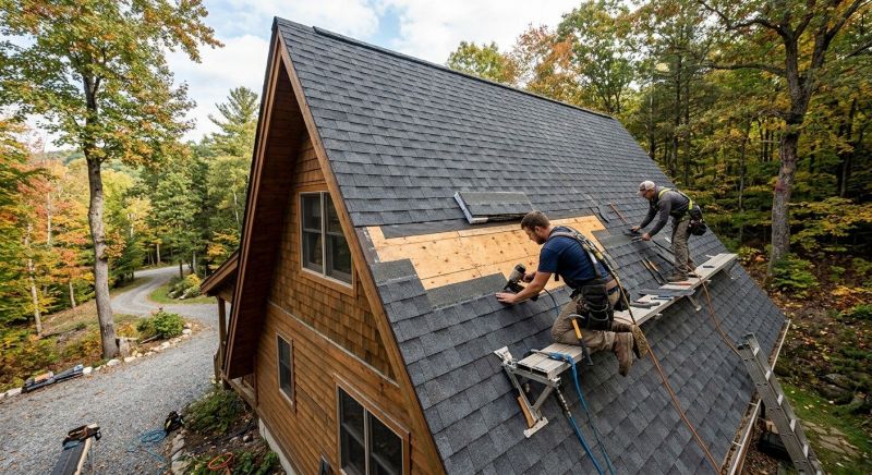 A Frame Roof Repair in Lake County, OH