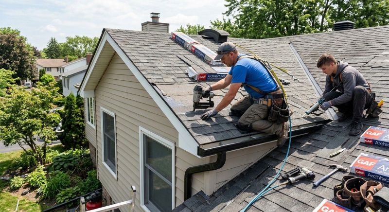 A Frame Roof Repair in Lake County, OH