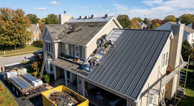 Aluminum Roof Replacement in Solon, OH