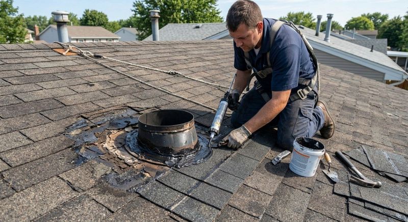 Asphalt Roof Leak Repair in Newbury, OH