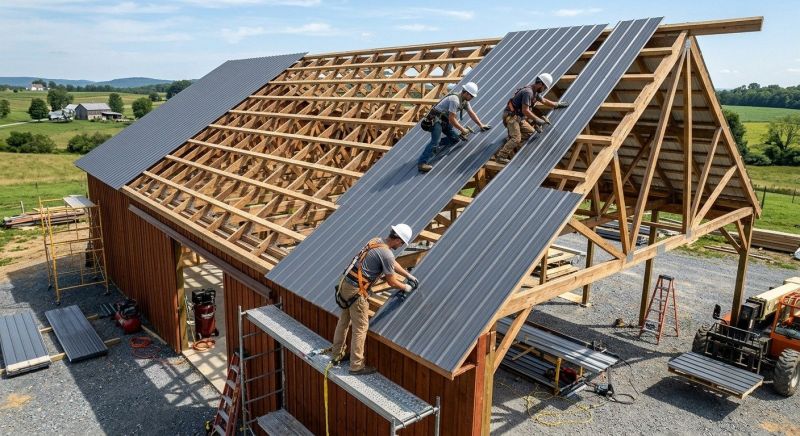 Barn Roof Construction in Lake County, OH