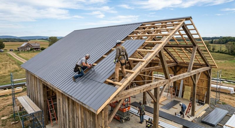 Barn Roof Construction in Lake County, OH
