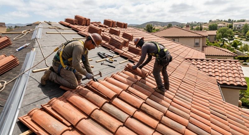 Barrel Tile Roof Installation in Lake County, OH