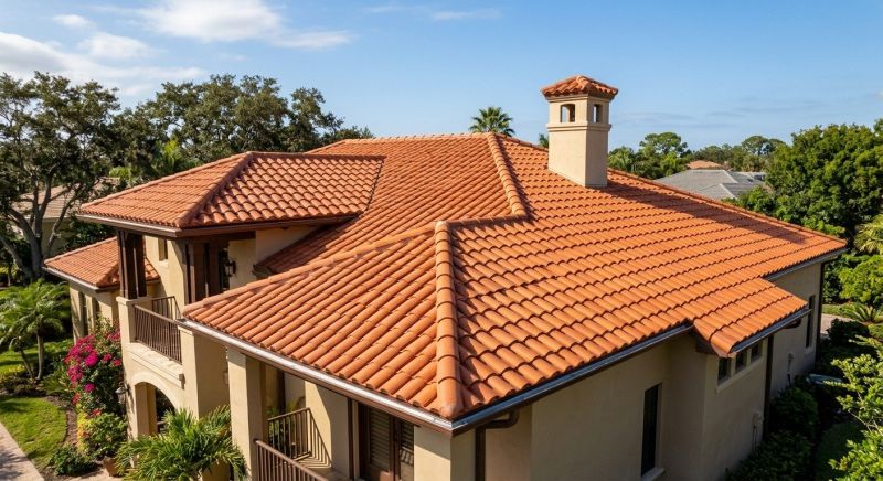 Barrel Tile Roof Installation in Lake County, OH