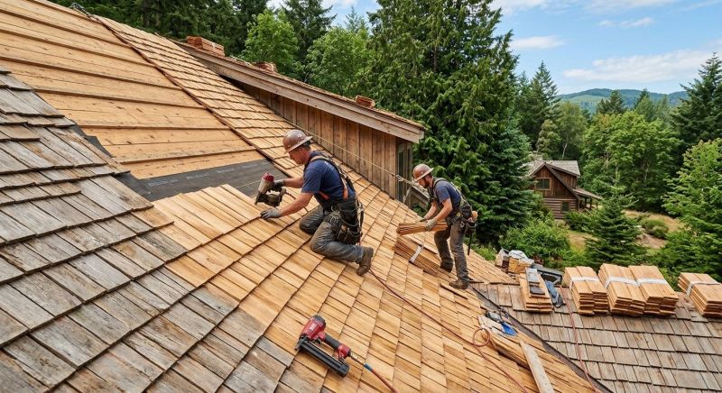 Cedar Roof Installation in Chardon, OH