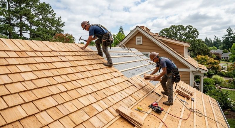 Cedar Roof Installation in Chesterland, OH