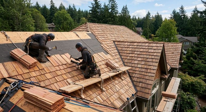 Cedar Roof Installation in Lake County, OH