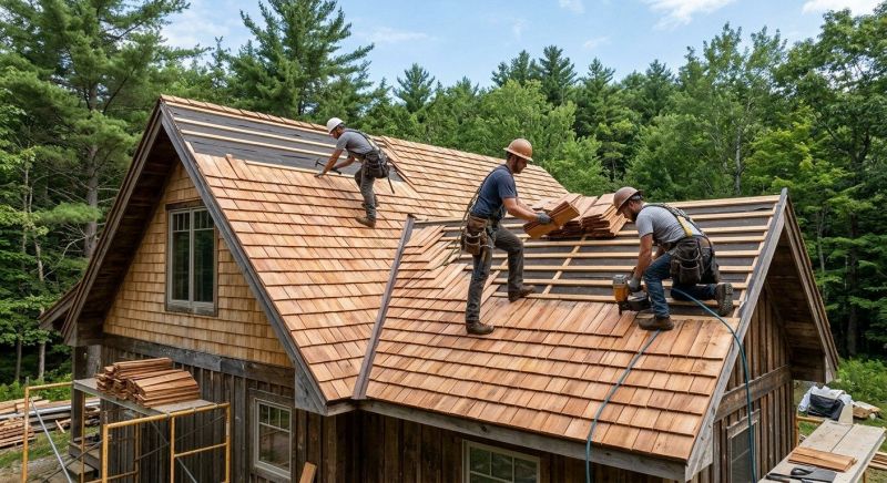 Cedar Roof Installation in Willoughby, OH