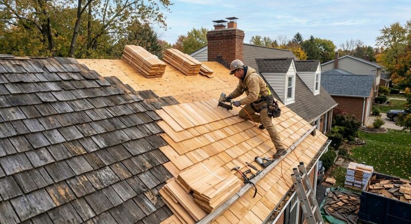 Cedar Roof Replacement in Lake County, OH