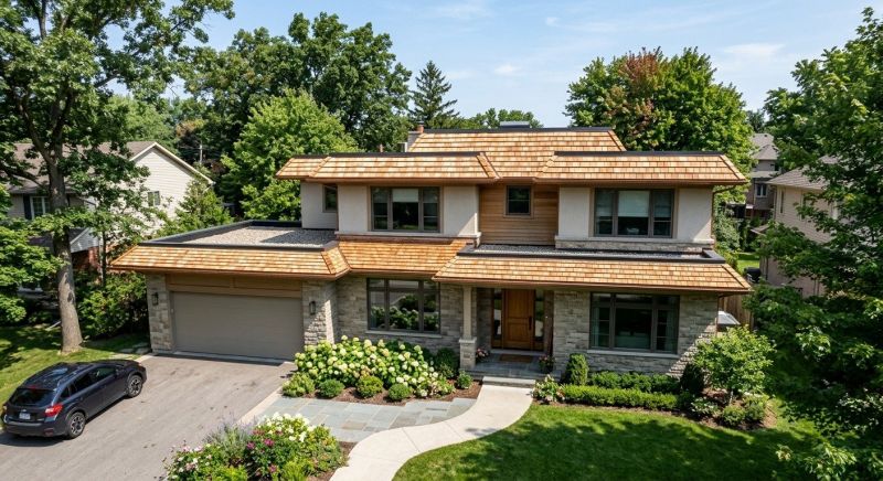 Cedar Shake Roof Construction in Chagrin Falls, OH