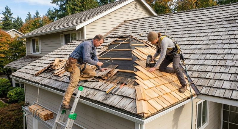 Cedar Shingles Repair in Cleveland, OH