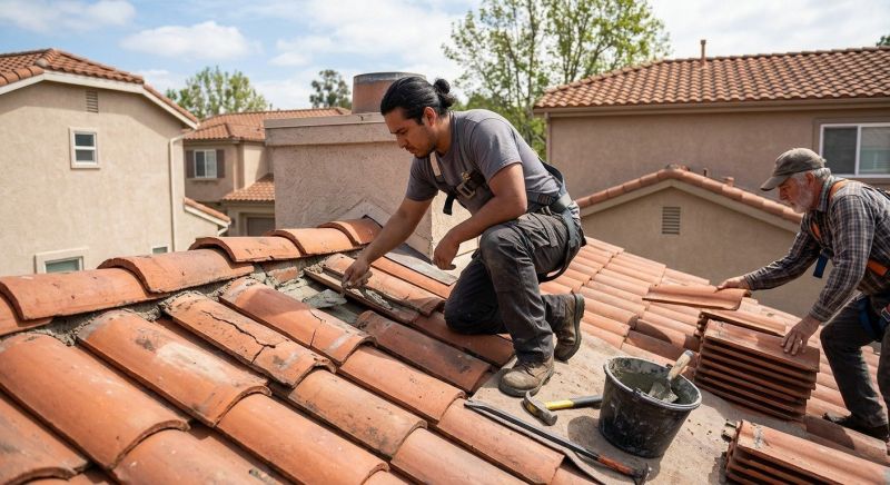 Clay Roof Leak Repair in Lake County, OH