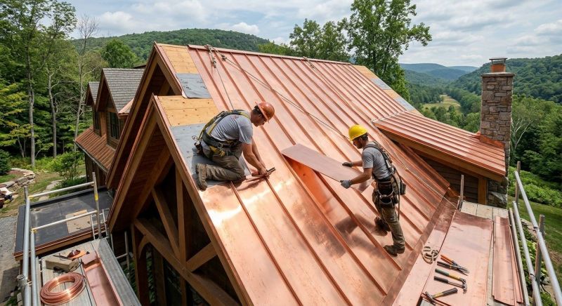 Copper Roof Installation in Lake County, OH