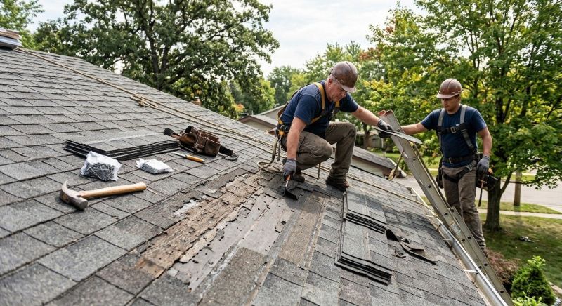 Damaged Roof Repair in Chesterland, OH