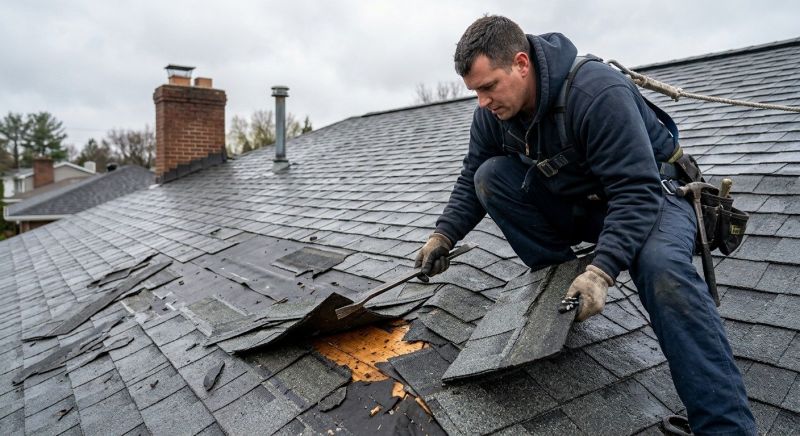 Damaged Roof Replacement in Painesville, OH