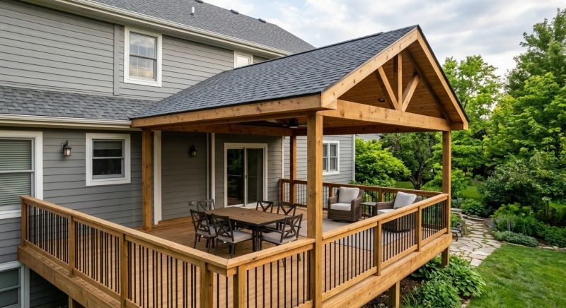 Deck Roof Construction in Lake County, OH
