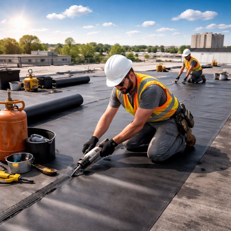 Epdm Roof Installation in Perry, OH