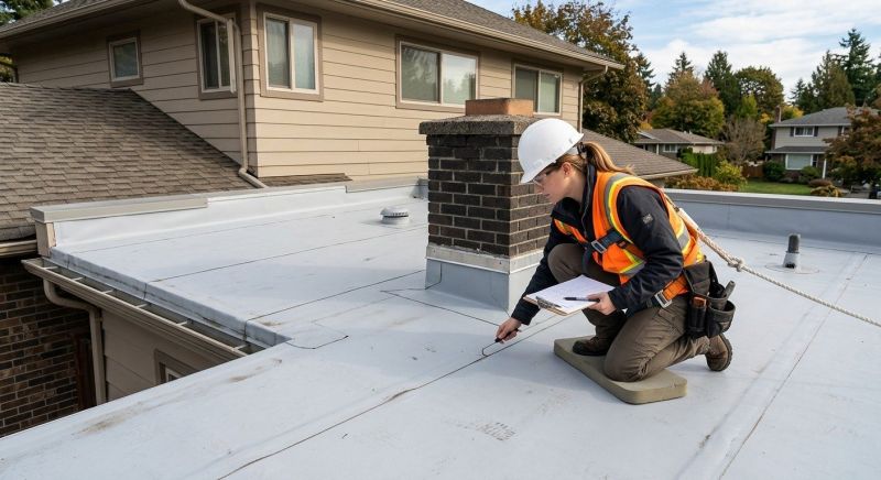 Flat Roof Inspection in Lake County, OH