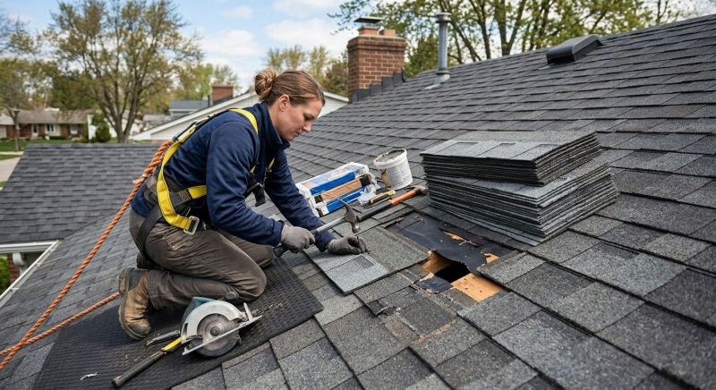 Hip Roof Shingle Replacement in Lake County, OH