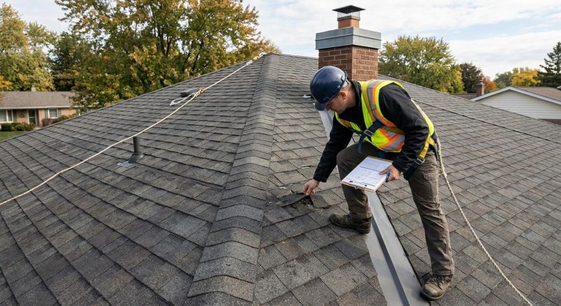 Roof Damage Inspection in Euclid, OH