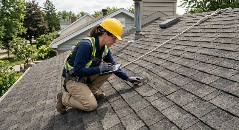 Roof Damage Inspection in Perry, OH