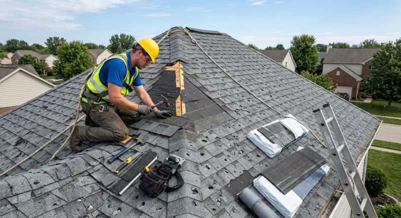 Roof Damage Repair in Wickliffe, OH