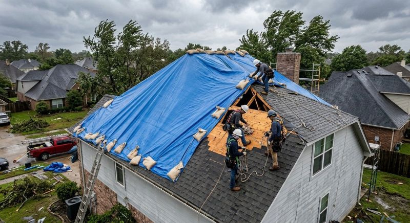 Roof Damage Restoration in Perry, OH