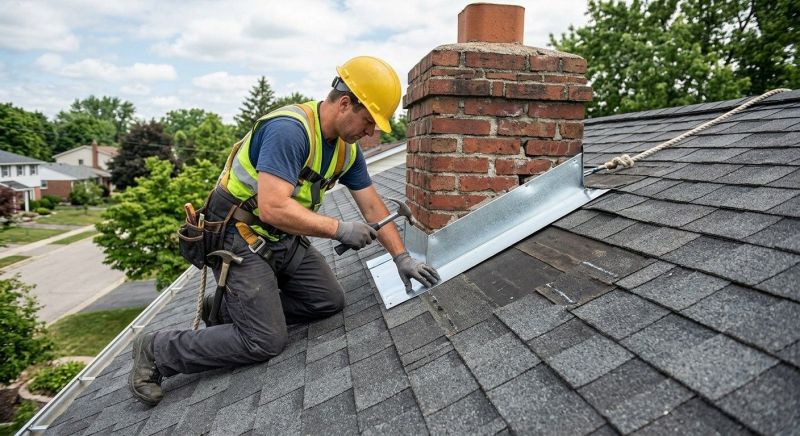 Roof Flashing Installation in Lake County, OH