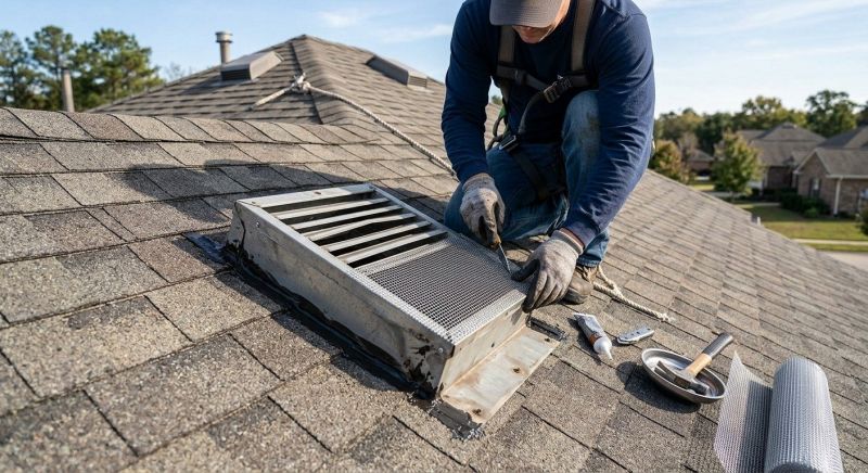 Roof Vent Flashing Repair in Lake County, OH