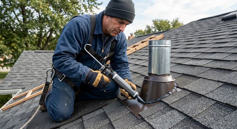 Roof Vent Flashing Repair in Lake County, OH
