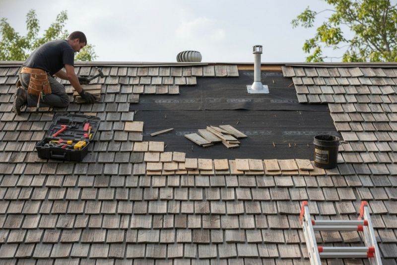 Shake Shingle Repair in Willoughby, OH