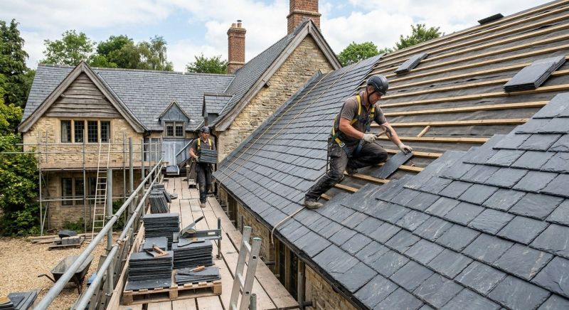 Slate Roof Construction in Perry, OH