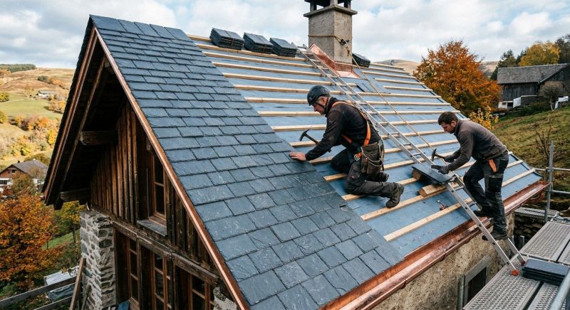 Slate Roof Installation in Madison, OH