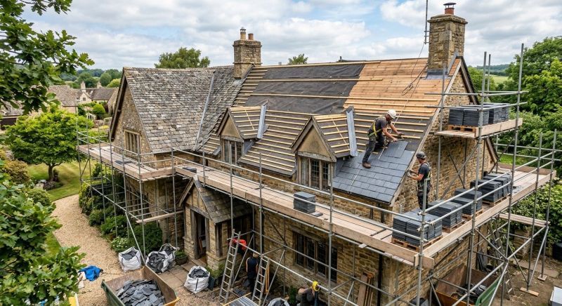 Slate Roof Replacement in Beachwood, OH