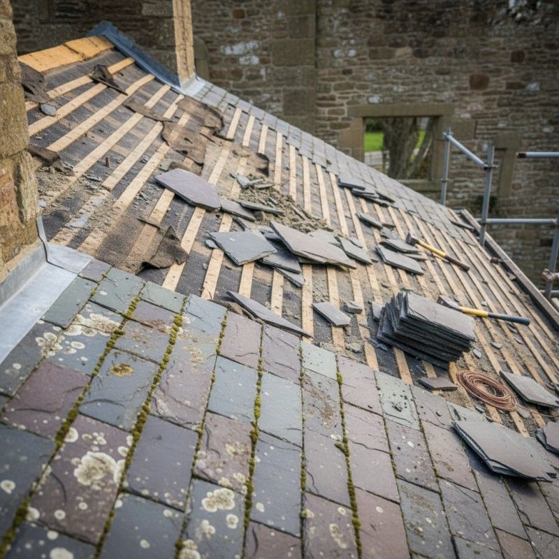 Slate Roof Replacement in Geauga County, OH