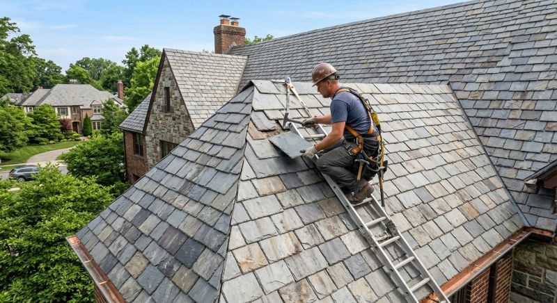 Slate Shingle Replacement in Lake County, OH