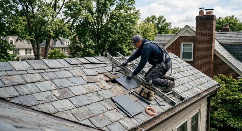 Slate Shingles Repair in Madison, OH