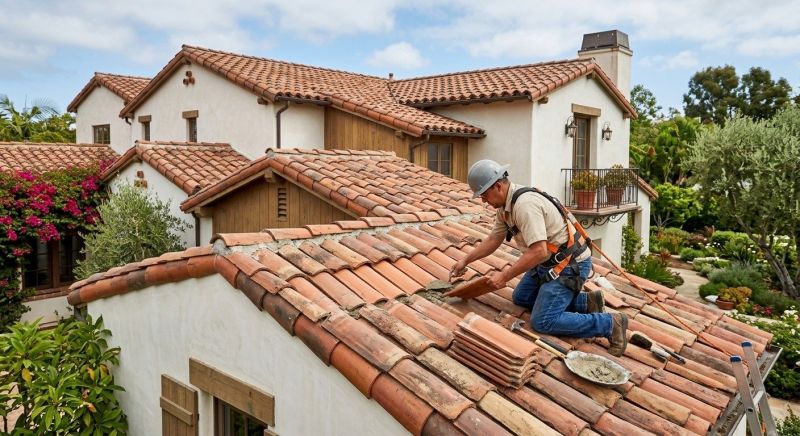 Spanish Tile Roof Repair in Lake County, OH