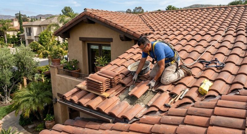 Spanish Tile Roof Repair in Lake County, OH