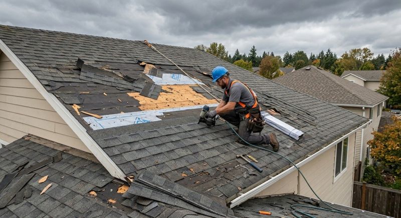 Storm Damage Roof Repair in Willoughby, OH
