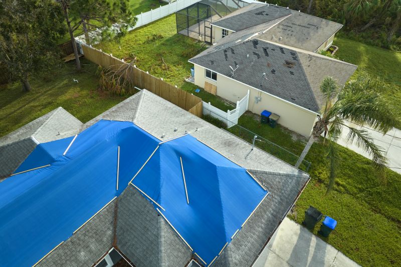 Storm Damage Roof Tarping in Lake County, OH