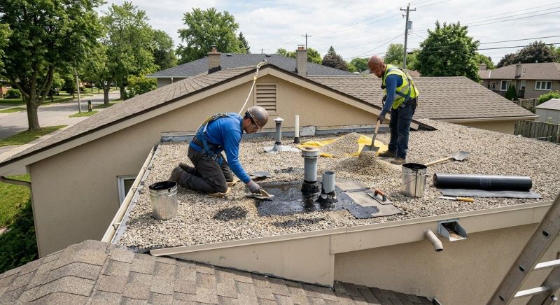 Tar And Gravel Roof Repair in Montville, OH