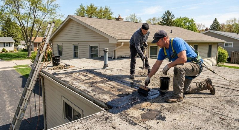 Tar And Gravel Roof Repair in Perry, OH