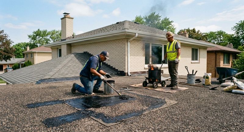 Tar Roof Repair in Lake County, OH