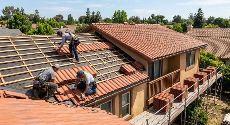 Tile Roof Installation in Montville, OH