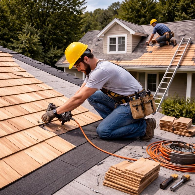 Wood Roofing Installation in Bedford, OH