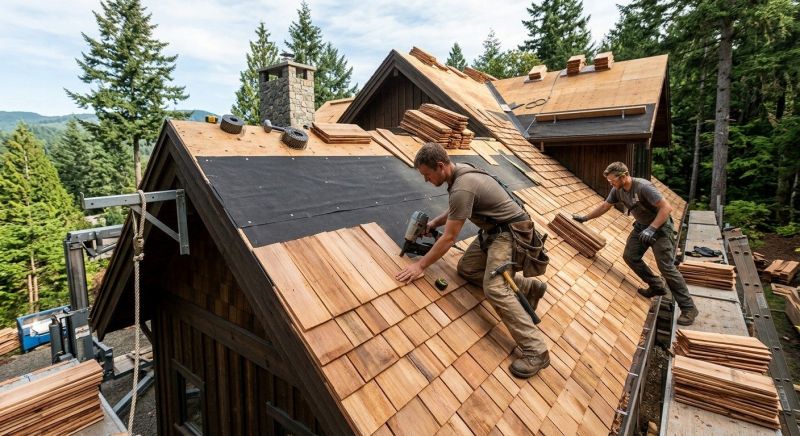 Wood Roofing Installation in Painesville, OH