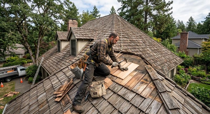 Wood Shake Roof Repair in Solon, OH