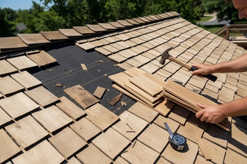 Wood Shake Roof Repair in Wickliffe, OH