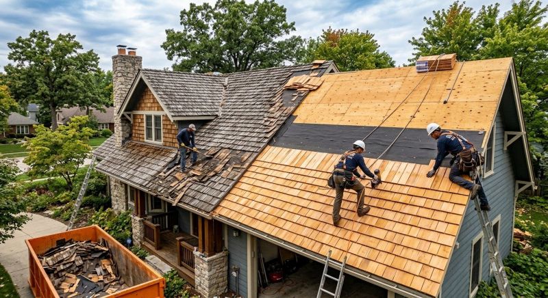Wood Shake Roof Replacement in Solon, OH
